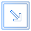 arrow-arrows-direction-down-right-icon