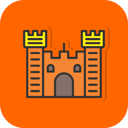 ancient icon, building icon, castle icon, fortress icon, medieval icon ...