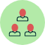 team-friends-hierarchy-office-meeting-icon