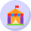 camp-carnival-circus-mask-tent-theater-icon