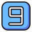 nine-number-sign-symbol-buttons-icon