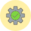 check-cogwheel-ecommerce-gear-setting-icon