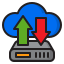 cloud-computing-cloudserver-transfer-management-icon