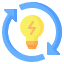 renewable-recycle-lightbulb-energy-ecology-icon