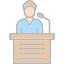 announcement-presentation-presenter-seminar-speech-spokesman-spokesperson-icon