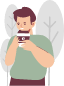 person-drink-calm-coffee-enjoy-man-park-nature-avatar-character-icon