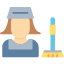 avatar-broom-clean-maid-profession-service-icon