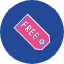 free-no-charge-complimentary-bonus-gift-cost-trial-sample-icon-vector-design-icon