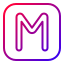 m-alphabet-abecedary-sign-symbol-letter-icon