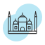 building-india-landmark-mahal-taj-icon-vector-design-icons-icon