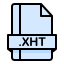 xht-file-format-extension-document-icon