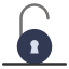 unlocked-circular-padlock-icon