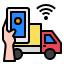 truck-delivery-smartphone-mobile-hand-technology-control-internet-of-things-icon