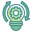 process-innovation-creative-gear-method-iteration-development-icon