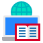 book-laptop-globe-education-open-icon