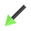 arrow-indicator-pointer-signal-projectile-south-west-icon