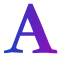 gradient-font-symbol-of-letter-a-icon