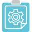 clipboard-gear-setting-text-icon