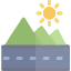 cactus-cityscape-desert-hills-landscape-mountains-road-icon