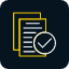 checklist-compliance-evaluate-work-order-inscription-icon