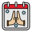 pray-hope-hand-calendar-date-event-icon