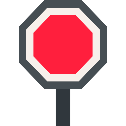 stop icon, street icon, sign icon, traffic icon, regulation icon ...