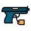 pistol-wepon-gun-crime-evidence-icon