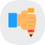 hand-and-pencil-about-us-business-finance-skills-tools-icon