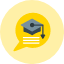 hat-graduation-student-school-answer-question-raising-talking-icon