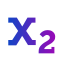 xsymbol-of-a-letter-and-number-subscript-icon