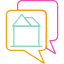 bukeicon-chat-conversation-home-house-realestate-talk-icon-vector-design-icons-icon