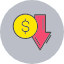 arrow-bank-decrease-dollar-down-finance-icon