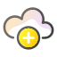 add-cloud-computing-data-network-icon
