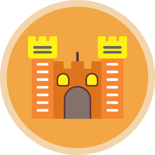 ancient icon, building icon, castle icon, fortress icon, medieval icon ...