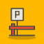car-parking-ticket-zone-lot-park-map-navigation-icon