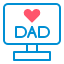 monitor-father-day-father-day-happy-family-dady-love-dad-life-gentle-man-parenting-event-male-icon