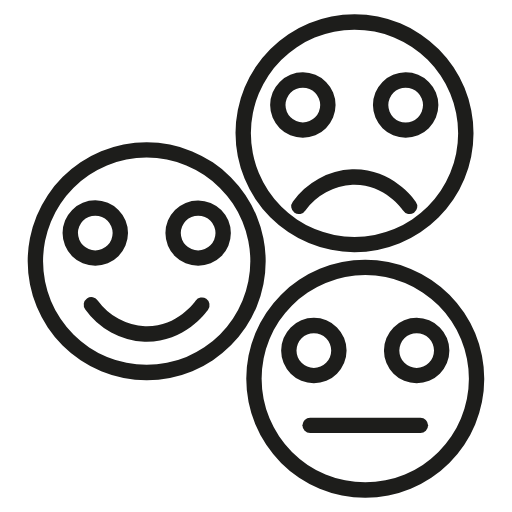 emoji icon, feedback icon, nps icon, net promoter score icon, sad icon ...