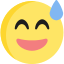 face-grin-beam-sweat-emoji-icon