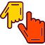 upup-donw-up-pointing-down-hands-finger-hand-icon-icon