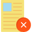 document-file-incorrect-rejected-text-wrong-icon