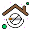 home-house-banned-block-cigarette-not-allowed-icon