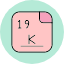 potassium-periodic-table-alkali-banana-element-metal-icon