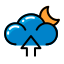 cloud-weather-upload-moon-climate-icon