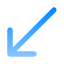 arrow-down-left-direction-navigation-position-icon