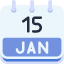 calendar-january-fifteen-date-monthly-time-month-schedule-icon