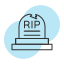 grave-cemetery-death-burial-tombstone-mourning-resting-place-memorial-icon-vector-design-icon