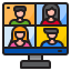 worker-work-from-home-vdo-call-icon