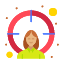 employee-female-target-goal-icon