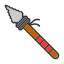 man-shield-soldier-spear-warrior-weapon-prehistoric-element-icon