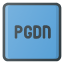 pagedown-button-keyboard-type-icon